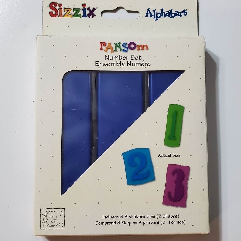 Sizzix Alphabars Ransome Numbers 38-1089
